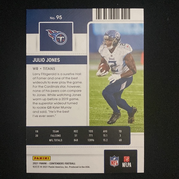 Julio Jones - 2021 panini contenders football #95 - Picture 2 of 2